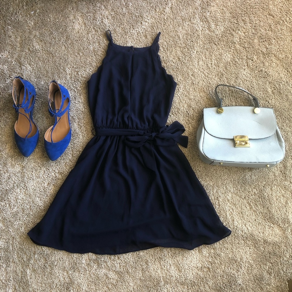 BCX navy blue mini dress size XXS
